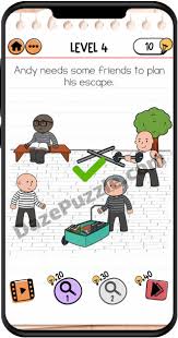 Brain Test 2 Prison Escape Level 4 Answer Daze Puzzle