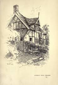 Old English Country Cottages House Drawing English Country Cottages Old Country Houses