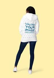 Placeit Mockup Featuring A Woman Showcasing The Back Of Her Hoodie In 2020 Clothing Mockup Hoodie Mockup Mockup