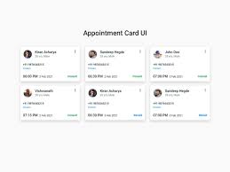 Maybe you would like to learn more about one of these? Appointment Card Ui Design Bootstrap 4 Sass Kiran Workspace