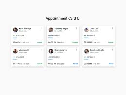 You can customize your card using your own image or logo 1, or select an image from our image library. Appointment Card Ui Design Bootstrap 4 Sass Kiran Workspace