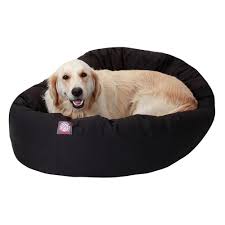 Often a dog will lie sleeping at your feet with a part of his body touching yours. Majestic Pet Black Bagel Dog Bed 40 L X 29 W Petco