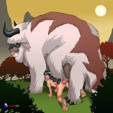 anal appa ass avatar the last airbender barefoot breasts destijl  feet female feral flat chest flying bison fur human interspecies male pussy  size difference soles straight toes toph bei