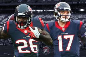 Same uniforms at a fraction of the price. Brock Osweiler Lamar Miller In Texans Uniforms Battle Red Blog