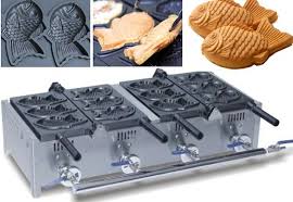 Double Head Electric Taiyaki Waffle Machine Ice Cream Big Mouth Fish Waffle Taiyaki Baker Waffle Machine Big Mouth Waffles