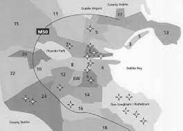 Map Of Dublin Postcodes Map Of Dublin City And Its Neighbourhoods (Numbers Are The Postcode... |  Download Scientific Diagram
