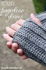 You'll love how easy these are to make. Simple Stitches Free Pattern Easy Ribbed Fingerless Gloves Fingerless Gloves Crochet Pattern Crochet Fingerless Gloves Free Pattern Crochet Gloves Pattern