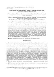 We're here with the solutions. Pdf Own Damage Third Party Property Damage Claims And Malaysian Motor Insurance An Empirical Examination