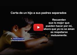 Su hijo, el viñetista peter pontiac, la ilustró en una novela gráfica de culto que marcó época. Carta De Un Hijo A Sus Padres Separados Reflexiones De Familia