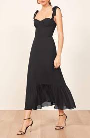 Reformation Nikita Midi Dress Nordstrom Blackdress Dress Fashion Pretty Outfit Beautiful Outfits Dresses Nordstrom Dresses