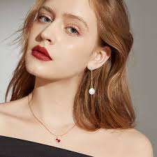 Trinckle Pearl Earrings Dangling, 14k Gold Pearl Earrings for Women 8mm  Dangle Pearl Earrings, Simple Statement Earrings for Girls Long Chain  Earrings as Wedding Bridal Birthday Beach Jewelry : Clothing, Shoes &  Jewelry