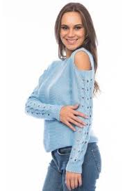 Lafaba Kadin Bebe Mavi Triko Kazak Modasto Giyim Moda Https Modasto Com Lafaba Kadin Br15189ct2 Triko Moda Kadin