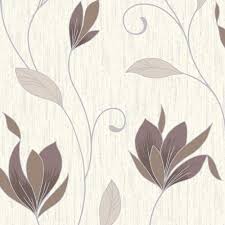 Synergy Floral Glitter Wallpaper Chocolate Vymura M0780 Floral Wallpaper Glitter Wallpaper Vinyl Wallpaper