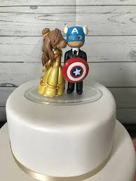 Belle Kissing Captain America Wedding Cake Topper Wedding Cake Topper Figurines Vintage Wedding Cake Topper Wedding Cake Toppers