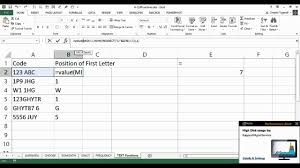 Now just call the capitalize() method whenever you want to make the first letter of a string uppercase Excel Find The Position Of The First Letter In A Text String Youtube
