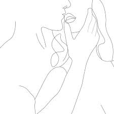 Couple Minimal Line Drawing Pillow Sham By Urbanwallarts Standard Set Of 2 Line Art Drawings Outline Art Simple Line Drawings