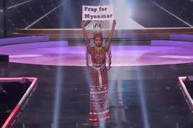 Diaz became the first filipino and second southeast asian to win the pageant beating 60 other contestants from all around the world. Myanmar National Costume Myanmar National Costume Indochina Tours Vote For Best National Costume Vote Missuniverse Com