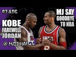 Kobe Bryant Vs Michael Jordan Highlights 2003 All Star Game Kobe Farewell Jordan Youtube In 2020 Michael Jordan Highlights Kobe All Star