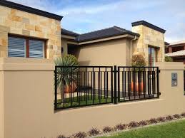The third idea is metal gate designs idea with broad panels which are stacked up one above the other. Home Accessories The Elegance And Modern Home Fencing And Gates Also Beautiful Wall Color Design Then House Fence Design Modern Fence Design House Gate Design