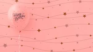 Color rosa y globos dorados con lentejuelas y pegatina blanca. Feliz Cumpleanos Globos Rosas Con Estrellas De Cadena Archivo Psd Gratis