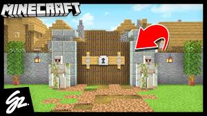 Place doors in the open position. How To Defend A Village Minecraft 1 14 Let S Play Youtube