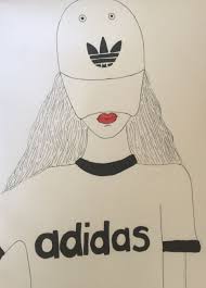 Adidas Meisje Tekenen Vrij Makkelijk Meisjes Tekenen Tekenen Meisjestekening