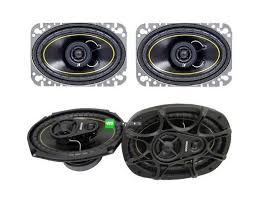 Kicker offers several series of car speakers. Package Kicker Ds46 4x6 100w 2 Way Car Speakers Kicker Ds693 6x9 280w Speakers By Kicker 81 91 The Kicker 11ds46 4x Car Audio Car Speakers Audio System
