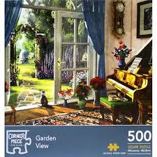 Gibsons the old sweet shop jigsaw puzzle (500 xl pieces) £10.60. Garden View 500 Piece Jigsaw Puzzle The Works