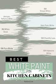 White Paint For Your Kitchen Cabinets