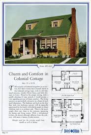 1924 Colonial Revival Ctottage Bilt Well Vintage House Plans Cottage House Plans Cape Cod House