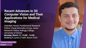 Recent Advances in 3D Computer Vision and Their Applications for Medical  Imaging