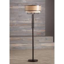 Franklin Iron Works Alamo Double Shade Floor Lamp 32x88 Lamps Plus In 2020 Floor Lamp Franklin Iron Works Lamp