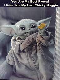 The baby yoda phenomenon keeps getting bigger and bigger, with celebrities now creating their own memes of the adorable character from the mandalorian. Pin On Funny Things
