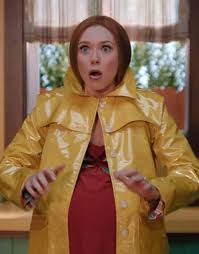 Wandavision, an original series from marvel studios, is now streaming on @disneyplus. Wandavision Wanda Maximoff Yellow Coat