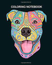 Pit bull tattoo easy love drawings barber tattoo staffordshire bull terrier online coloring colour images coloring pages for kids animal drawings how to draw a pitbull, step by step, drawing guide, by dawn. Coloring Book Pitbull Dog Colorful Hand Drawn 8 X 10 Inches Book Coloring 9781706670445 Amazon Com Books