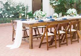 San Diego Farm Table Rentals Bench Rentals Wedding Arch Rentals Farm Tables Full Size Farm Table Table Wood Folding Chair