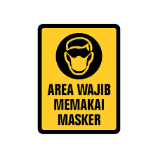Cara memilih masker wajah yang bagus. Rambu Area Wajib Memakai Masker 15x20cm Signage Shopee Indonesia