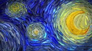 Connecting earth and sky is the flamelike this morning star, or venus, may be the large white star just left of center in the starry night. The Animation Of Van Gogh S Starry Night Youtube