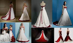 Red And White Wedding Dress Davids Bridal Naf Dresses Red And White Weddings White Wedding Dresses Davids Bridal Wedding Dresses