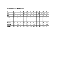 David Barry Outlet Size Guide