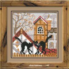 Erfreuen sie sich an dem komplexen motiv und dem hauch von eleganz, den es auf ihren textilien und kissen versprüht. Kreuzstickerei Riolis Kreuzstich Set Stadt Und Katzen Winter Zahlmuster Bastel Kunstlerbedarf Jaipurfever Com