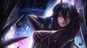 Ainz ooal gown & albedo from anime : Albedo Overlord Anime Girl 4k Wallpaper 6 1623