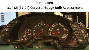 97 04 Corvette Fix 1 Instrument Panel Repair Replace Bulb Gauge Cluster