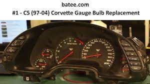 97 04 corvette fix 1 instrument panel repair replace bulb gauge cluster