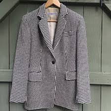 Black And White Checkered Suit Jacket Vintage Emporio Armani Black White Jacket Black And White Jacket Armani Black Checkered Suit
