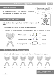 Personal Hygiene Worksheets Level 2 Dental Hygiene My Teeth Are Alive Personal Hygiene Dental Care For Kids Worksheets For Kids