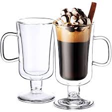 Dit klassieke glas is bekend van de old fashioned cocktail. Amazon Com Cuisinox Irish Coffee Glass Set Of 2 Irish Coffee Cups Irish Coffee Glasses