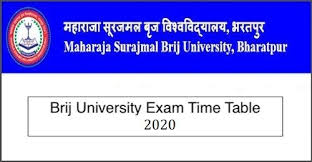 Brij University Bcom Time Table 2020 Msbu B Com 1st 2nd Final Exam University Exam College Exams Exam Schedule