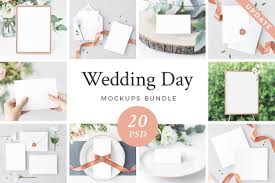 Wedding Day Mockups Bundle Save 75 Mockup Free Psd Mockup Stationery Mockup