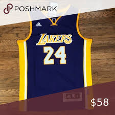 When he made his debut with the team in 1996, after being drafted straight out of high school, bryant started out with no. Kobe Bryant 24 Purple Lakers Youth Kids Jersey Kobe Bryant 24 Kobe Bryant Nba Shirts